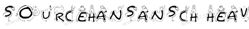 sourcehansansch heav字体转换